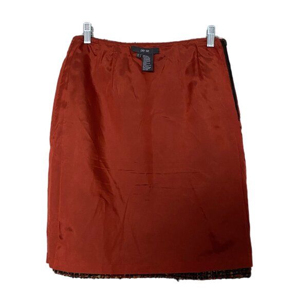 Per'se Wool Alpaca Mohair Blend Multicolored Silver Studded Alpaca Tweed Skirt 4 - Picture 7 of 7